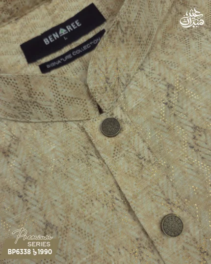 Glossy Gold Panjabi - P 6338