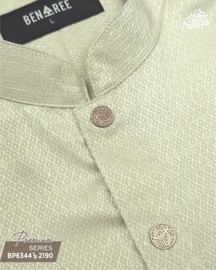 Grey Olive Panjabi Panjabi - P 6344