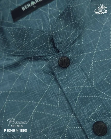 Faded Teal Panjabi - P 6349